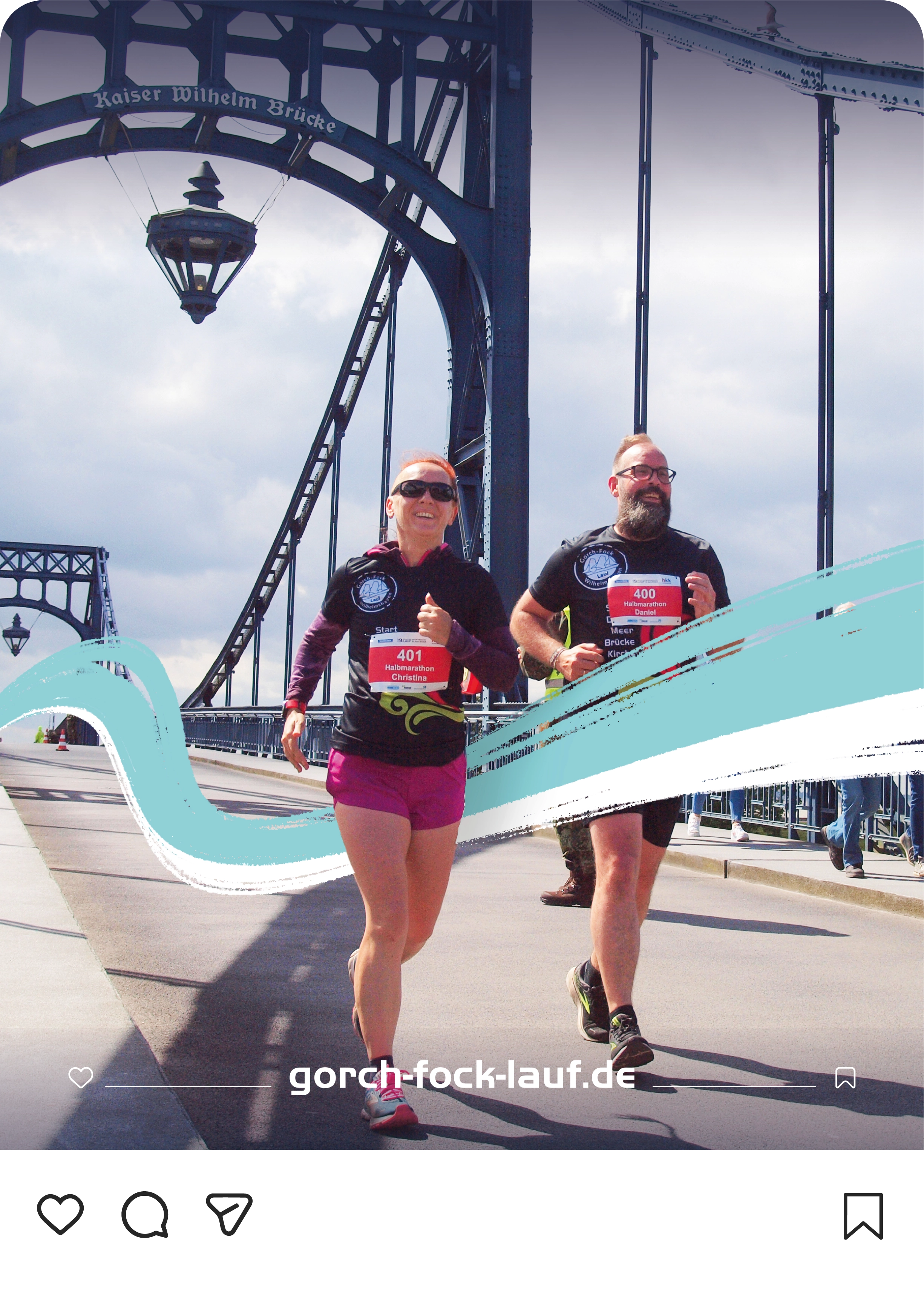 Social-Media-Beitrag des Gorch-Fock-Laufs