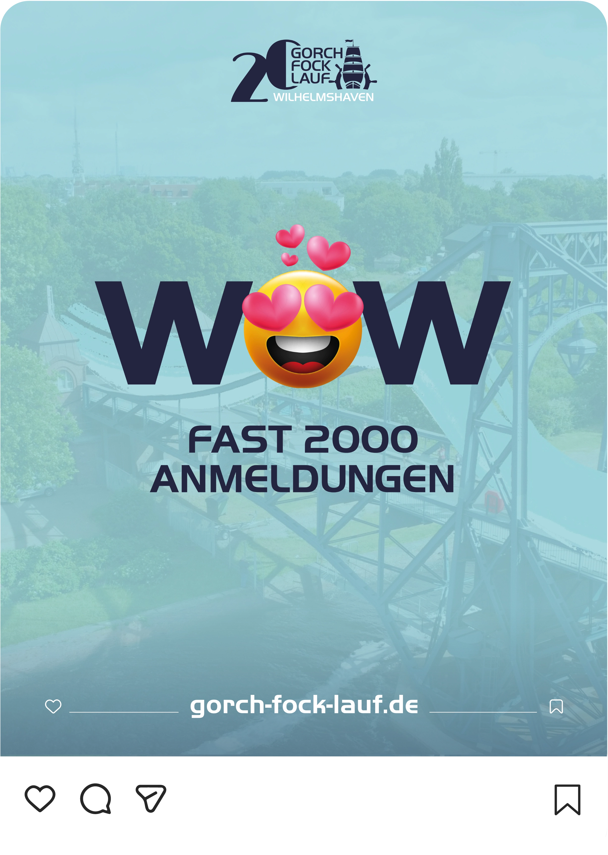Social-Media-Beitrag des Gorch-Fock-Laufs