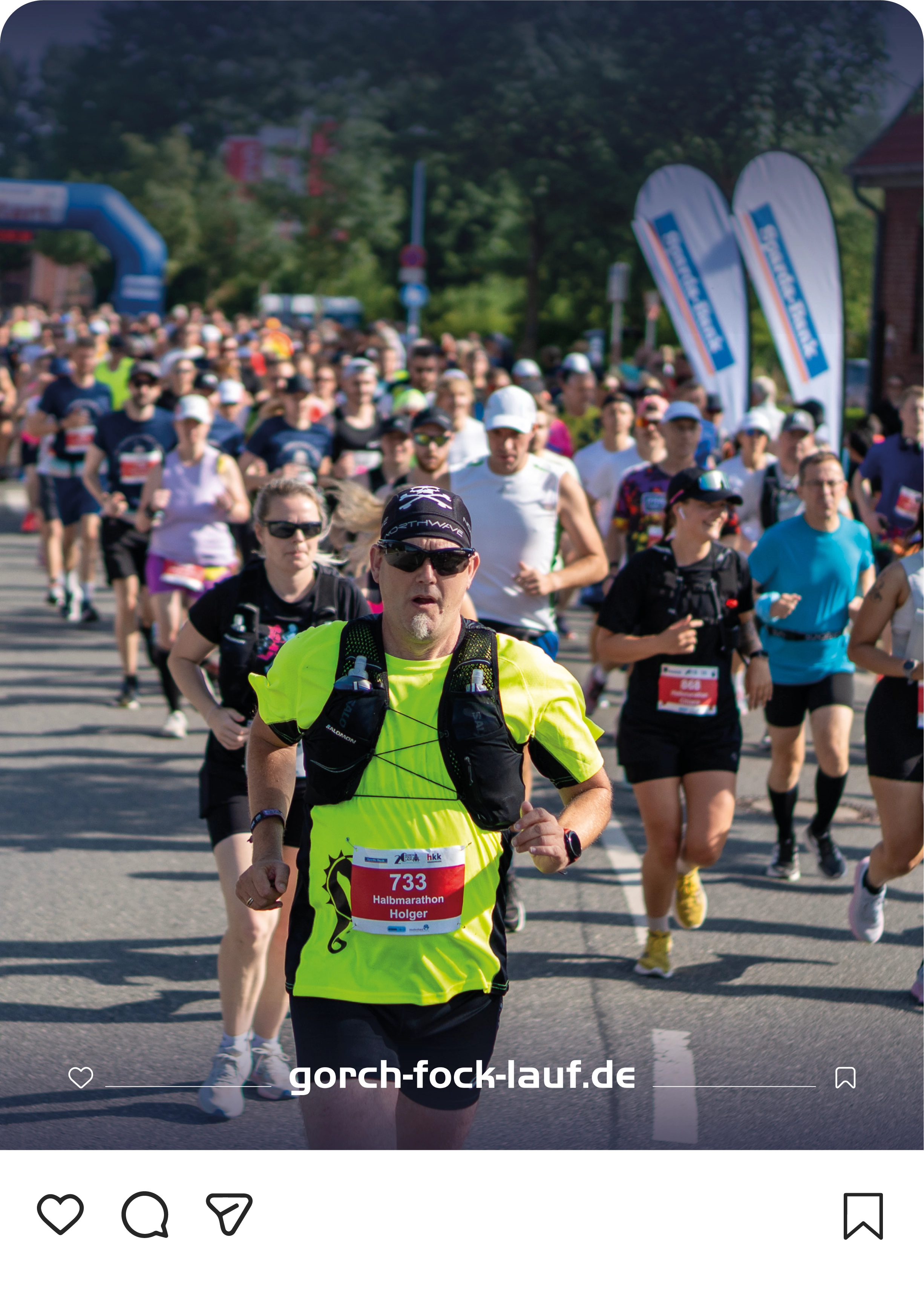 Social-Media-Beitrag des Gorch-Fock-Laufs