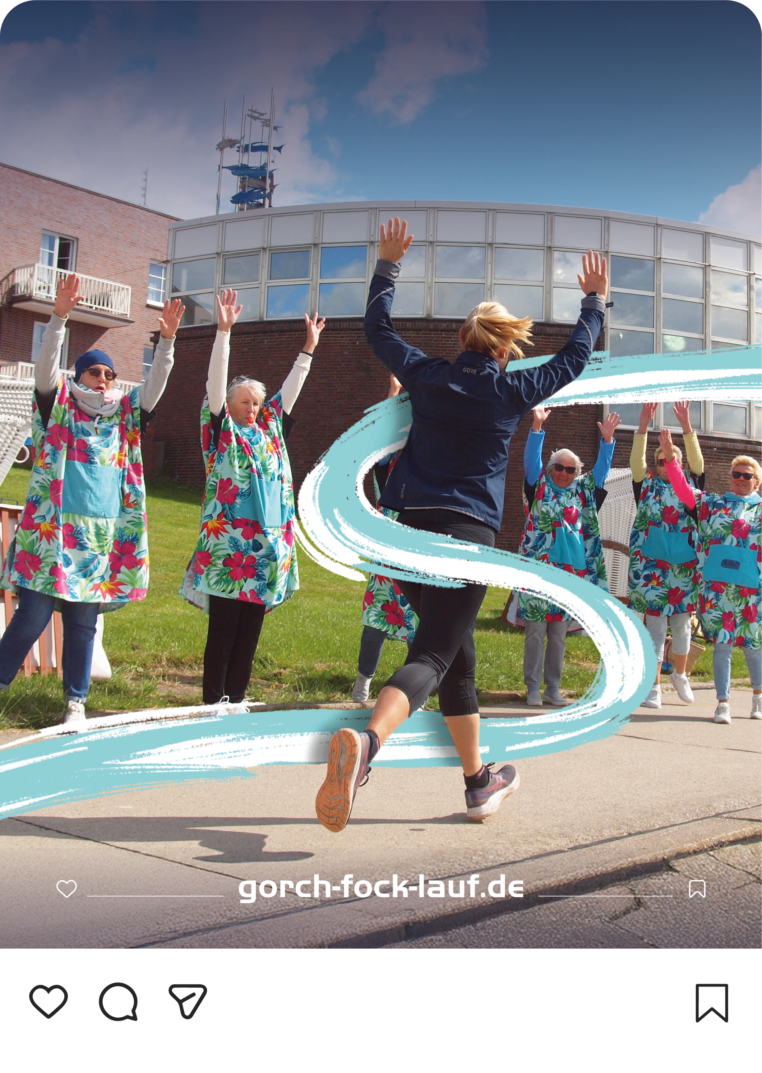 Social-Media-Beitrag des Gorch-Fock-Laufs