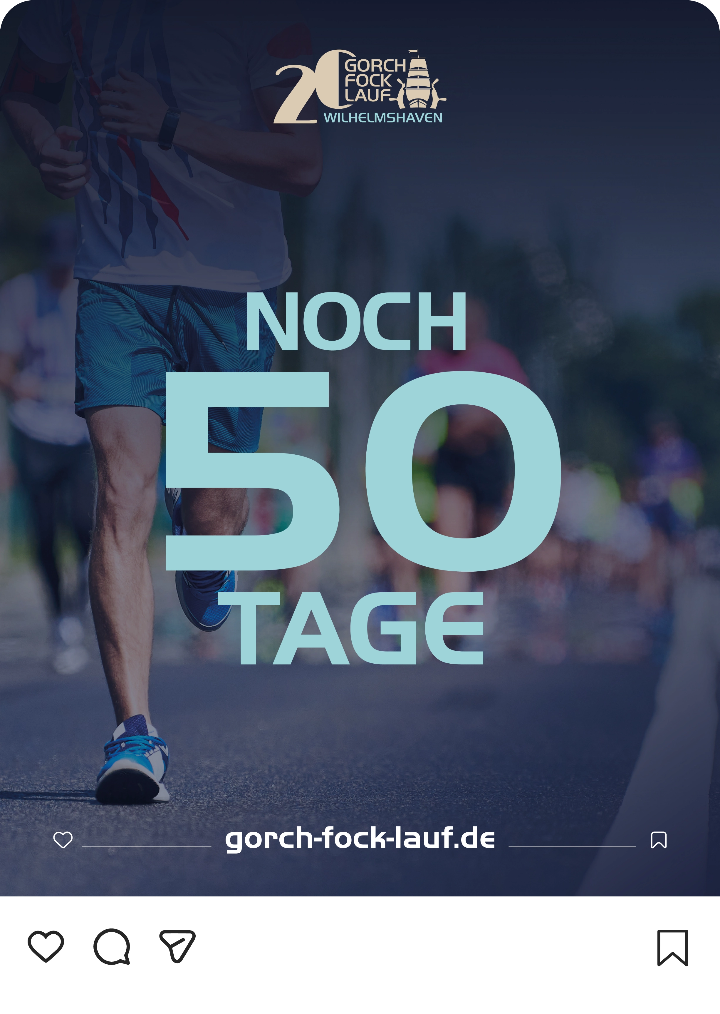 Social-Media-Beitrag des Gorch-Fock-Laufs