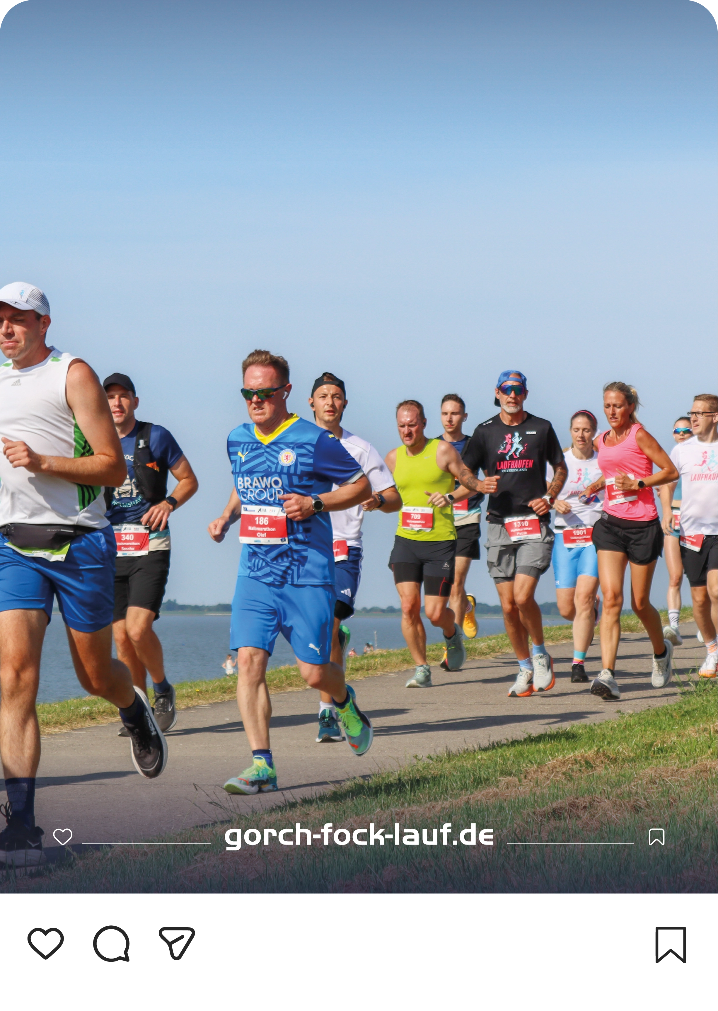 Social-Media-Beitrag des Gorch-Fock-Laufs