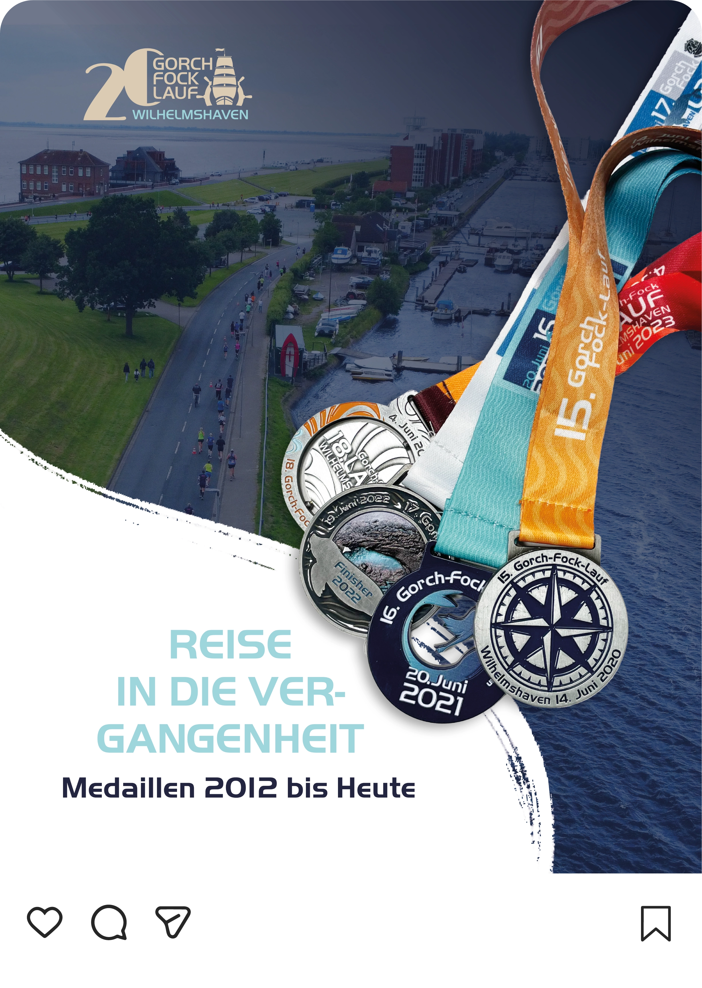 Social-Media-Beitrag des Gorch-Fock-Laufs