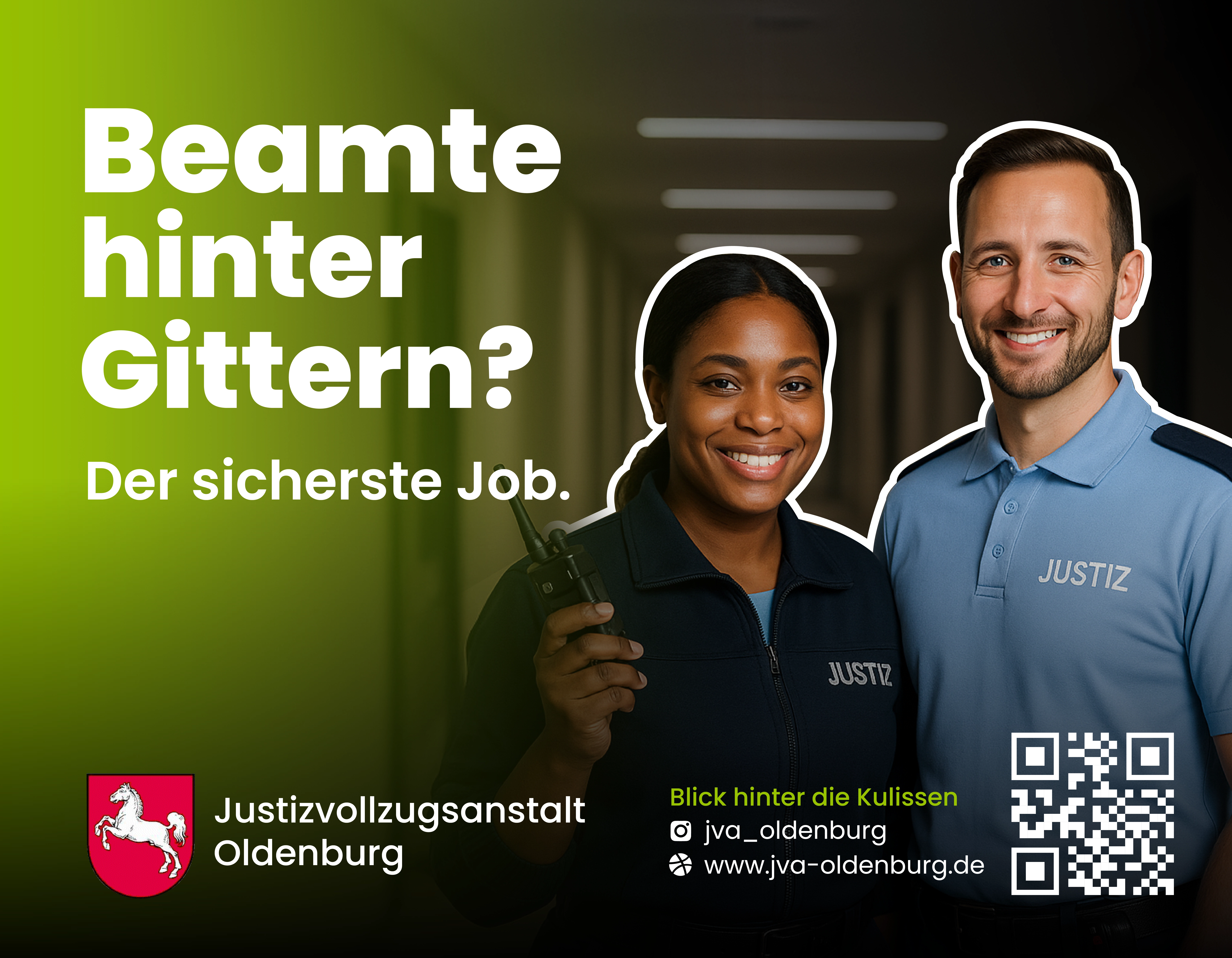Plakat Beamte hinter Gittern