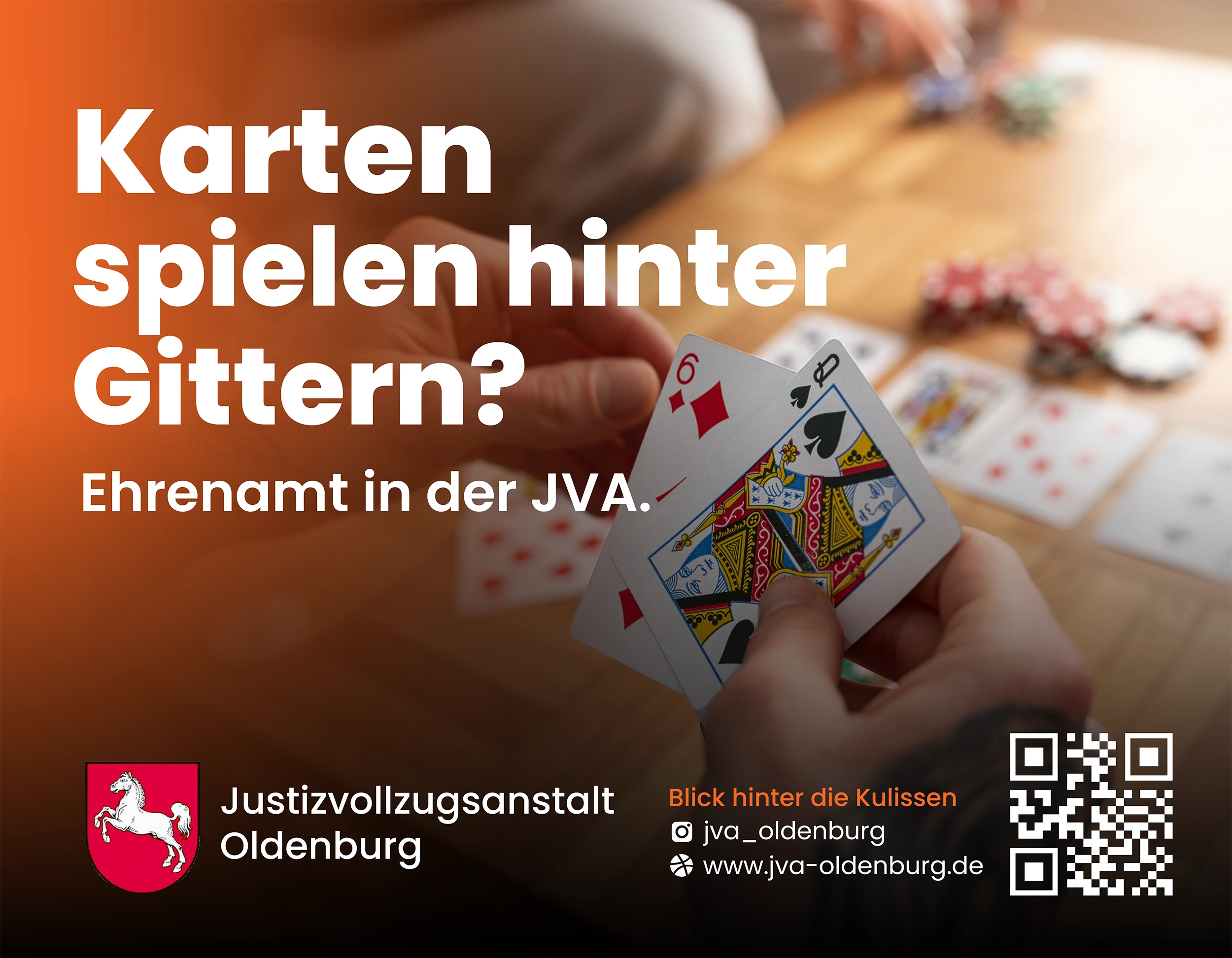 Plakat Ehrenamt in der JVA