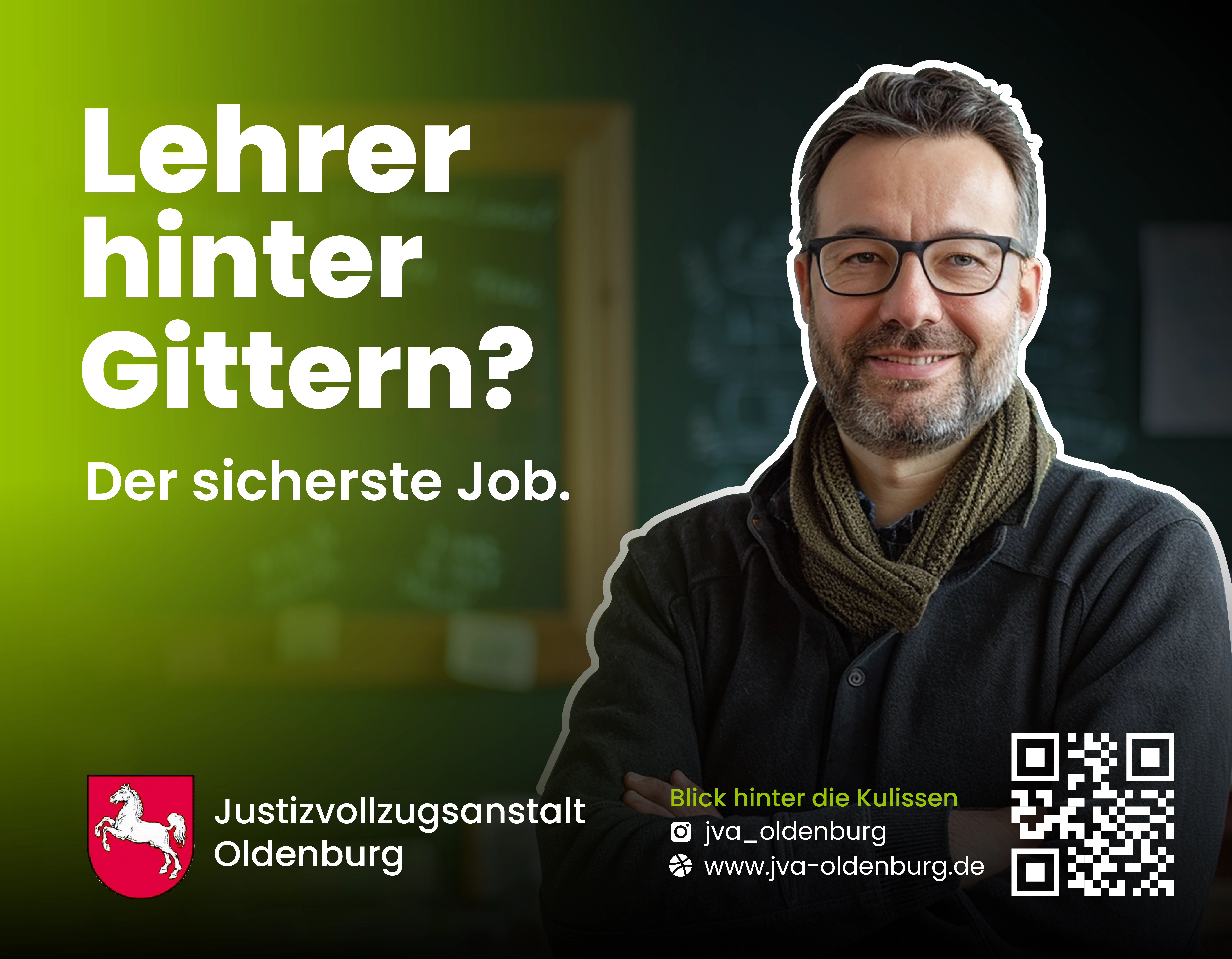 Plakat Lehrer hinter Gittern