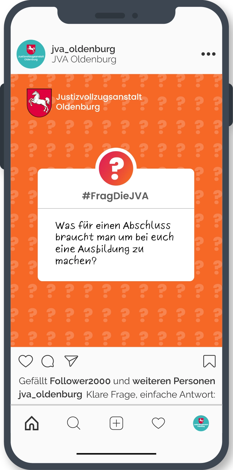 Social-Media-Format Frag die JVA