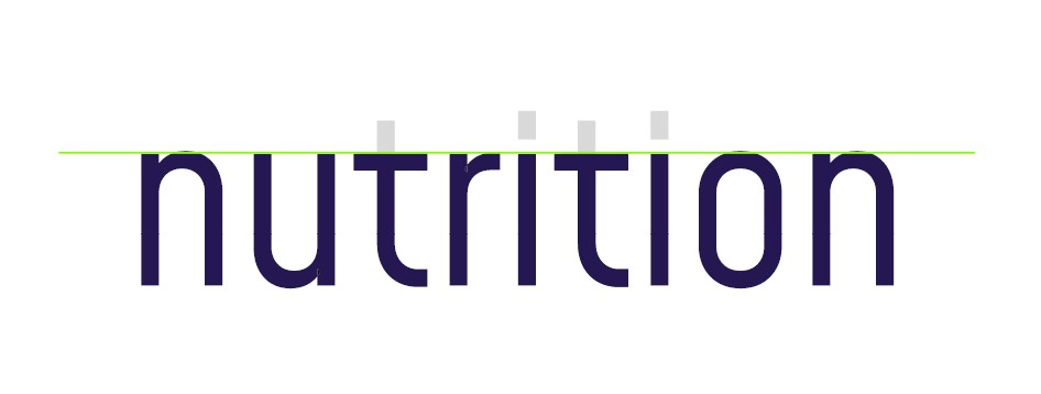 Typografisches Gestaltungselement von Zero_G nutrition